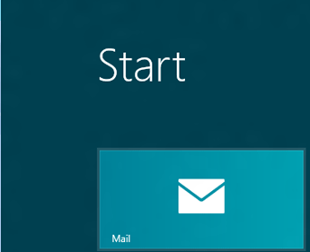 Windows 8 Start Screen, Mail App